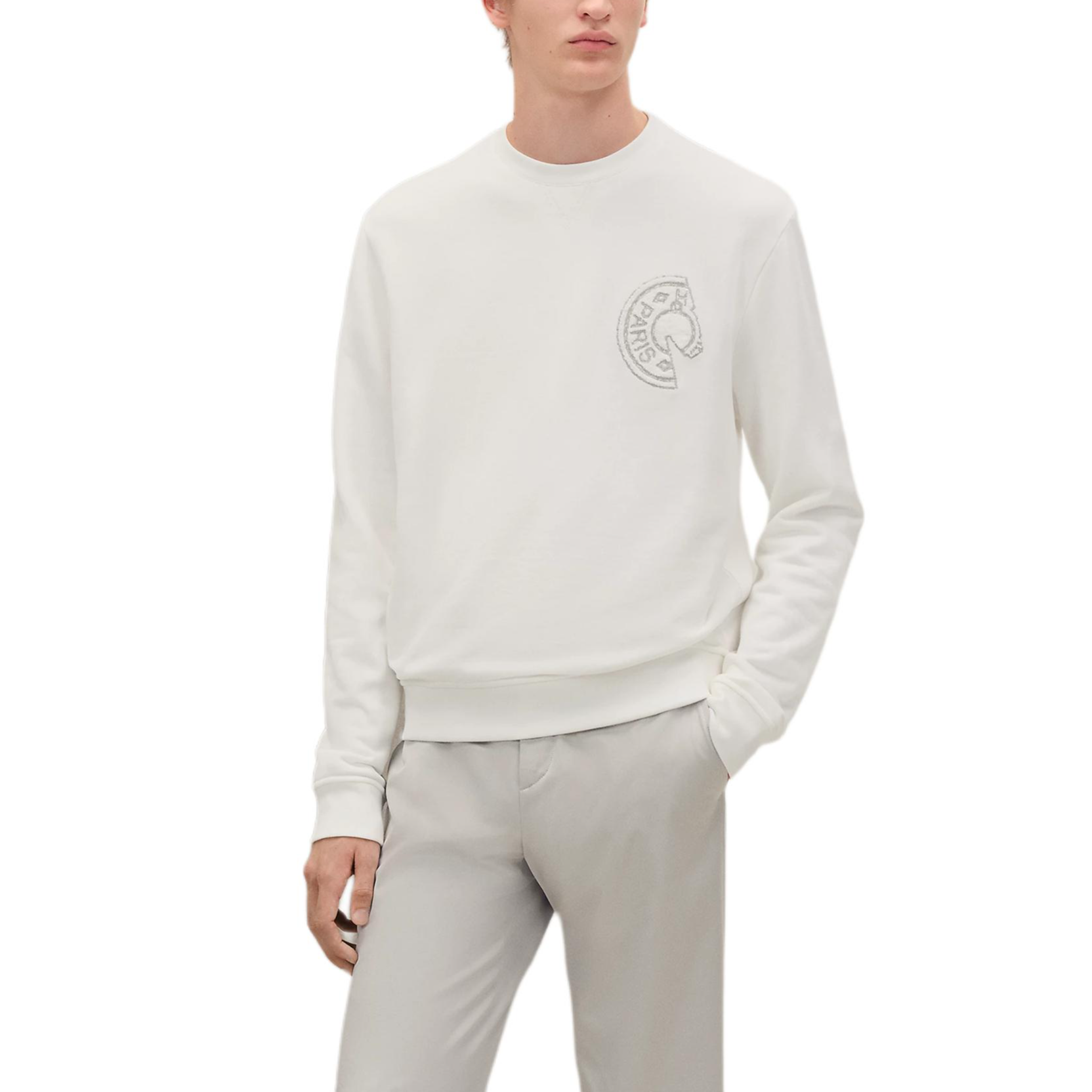 Мужской джемпер Hermes SS26 (серый)