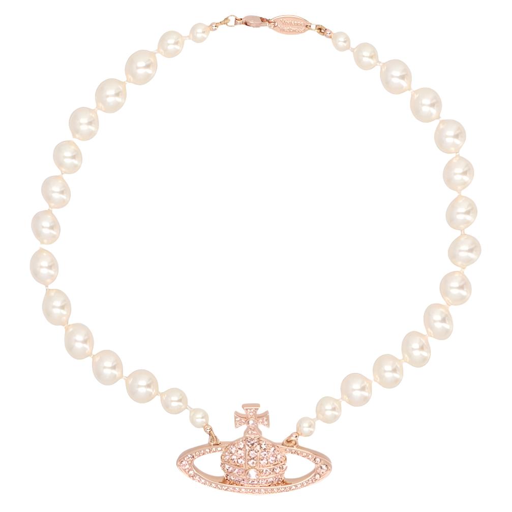 Vivienne Westwood Queen Mother of the West Planet Pearl, please refer to the official website. Necklace, women’s pink.