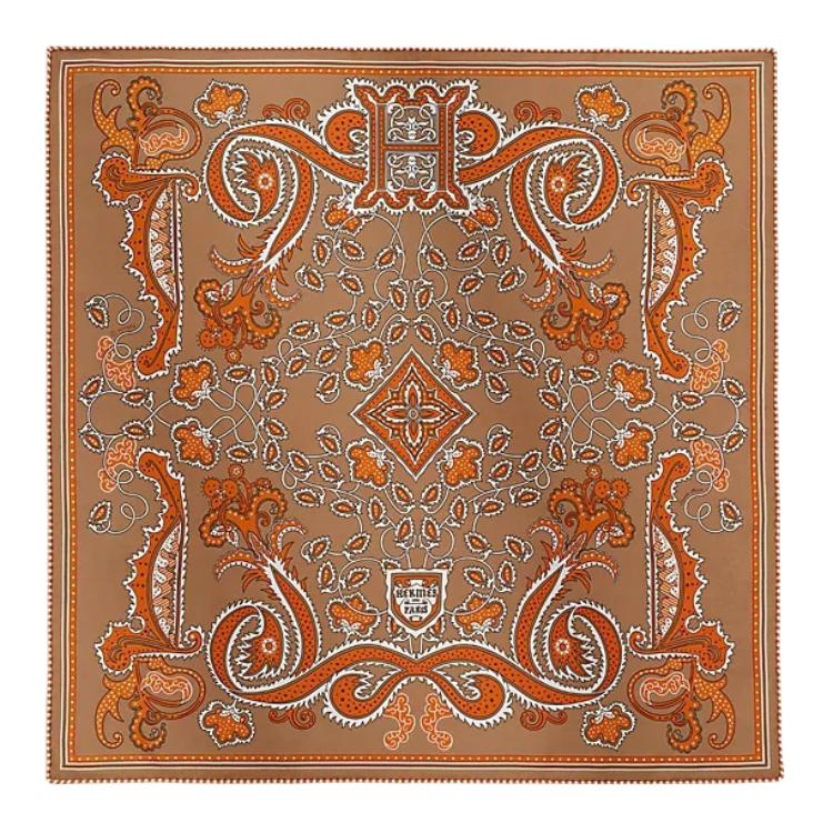 Шарф Hermes HERMES // (коричнево-оранжевый)