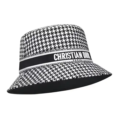 DIOR 2000s Houndstooth Bucket Hat