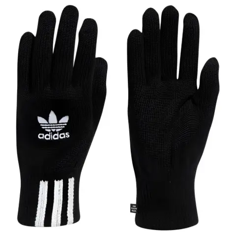 Adidas Originals Recycled Polyester Sports Gloves Unisex Black