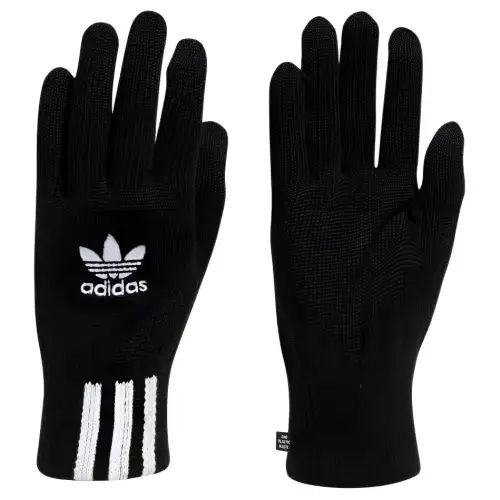 Adidas Originals Recycled Polyester Sports Gloves Unisex Black