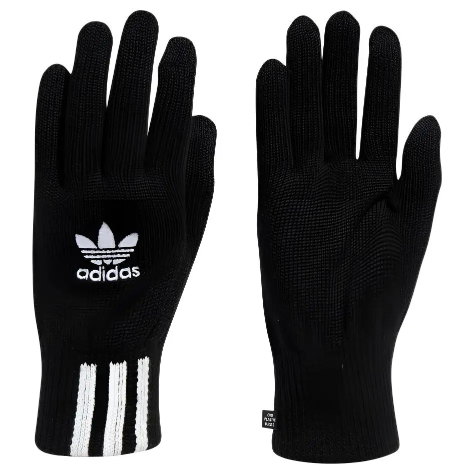 Adidas Originals Recycled Polyester Sports Gloves Unisex Black