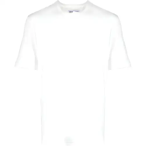 Bottega Veneta T Shirts Men's White Crew Neck Moderate Straight Fit