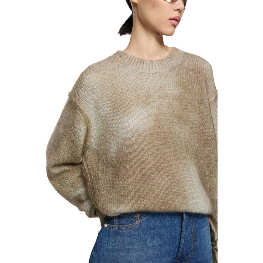 Женский свитер Acne Studios (бежевый) — фото 5