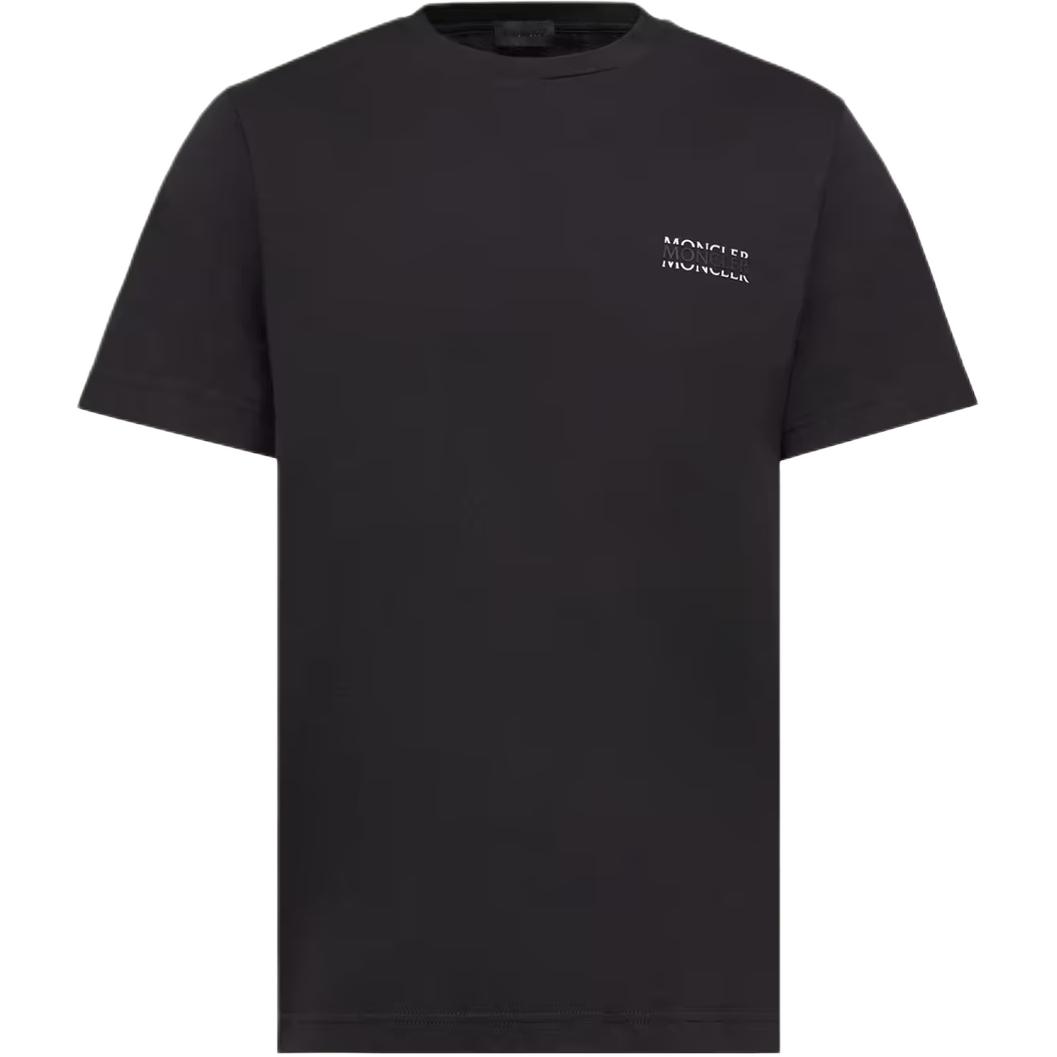 Мужская футболка Moncler Cotton Jersey (черная)