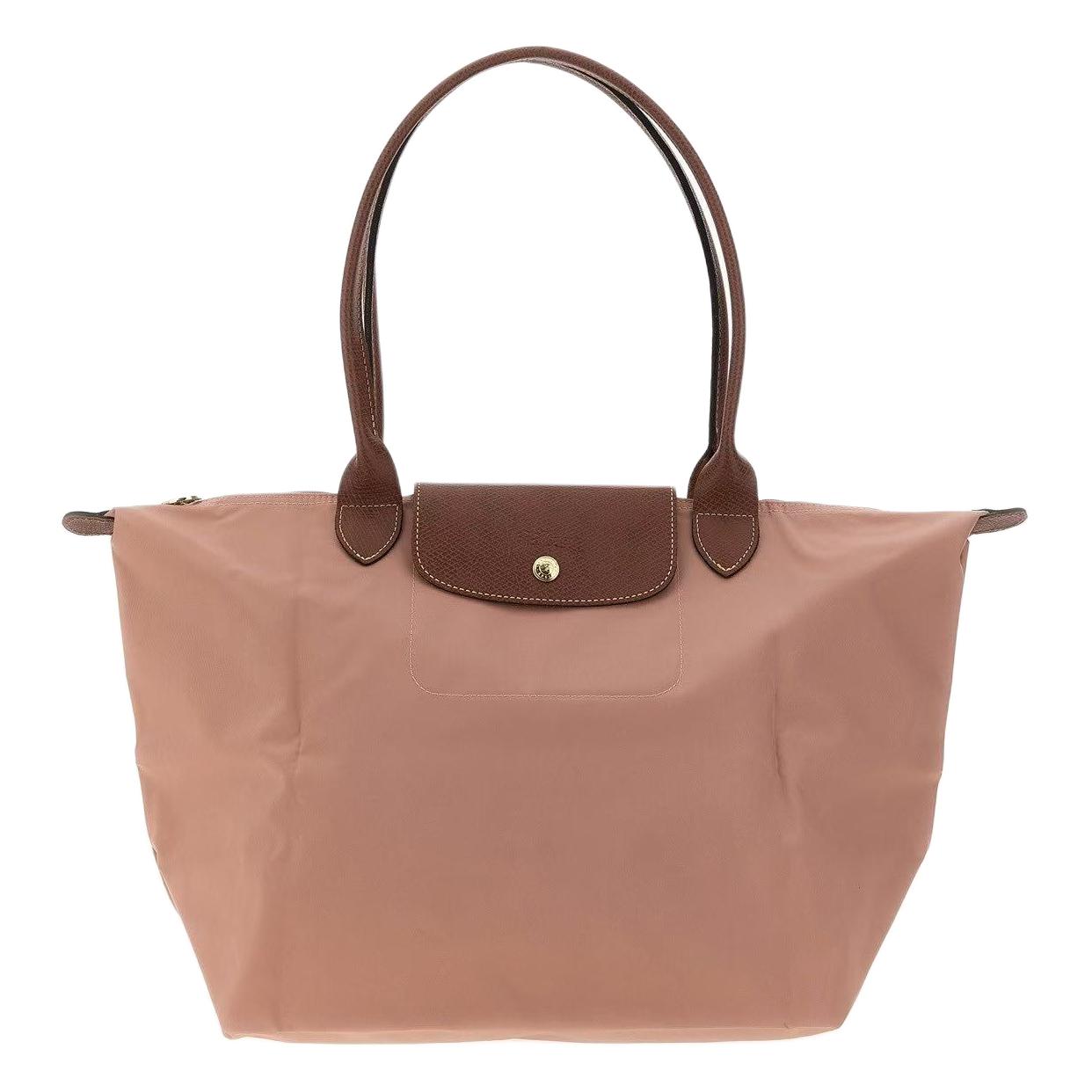 Женская сумка LONGCHAMP Le Pliage Original (розово-коричневая)