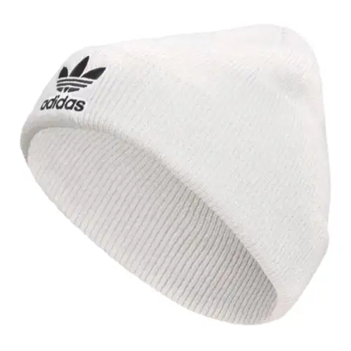 Adidas Originals Acrylic Knitted Fabric Beanies Unisex Light Gray