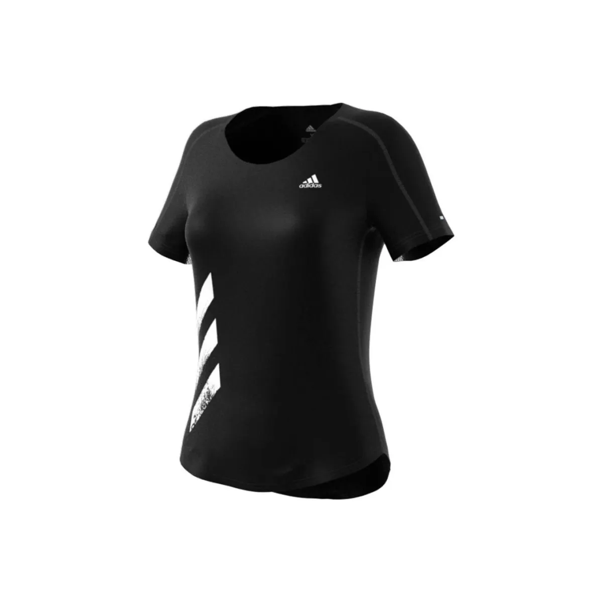 Adidas T-Shirts Women's Black Crew Neck Moderate