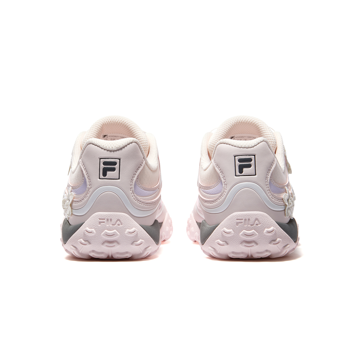 Кроссовки Fila KIDSHeritage-FHT (кремово-розовые) — фото 4