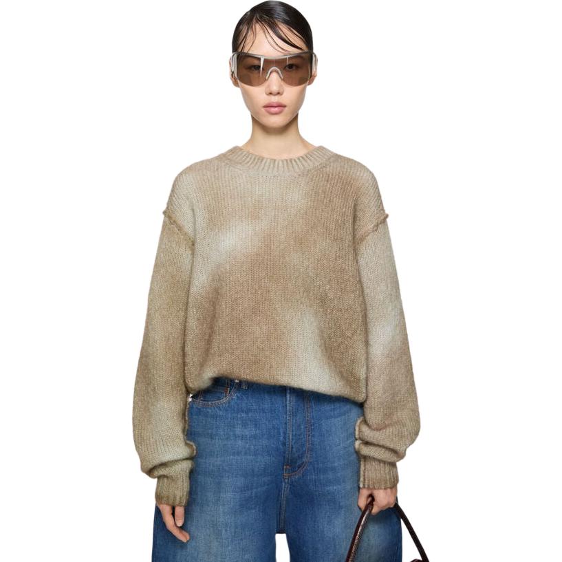 Женский свитер Acne Studios (бежевый) — фото 3