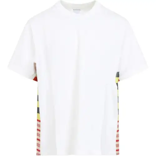 Bottega Veneta Check Detailed Short Sleeved T Shirt