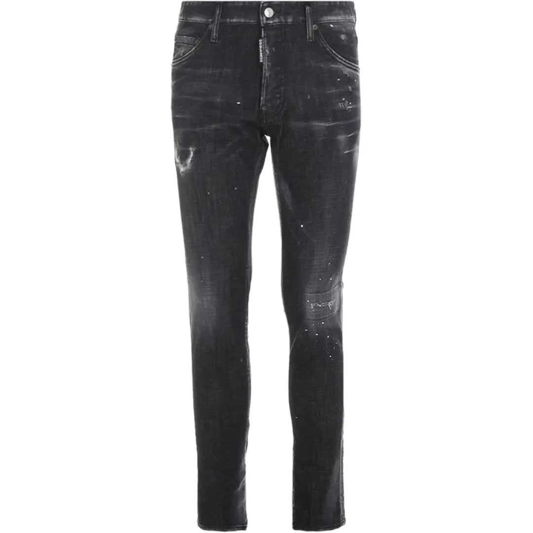 Dsquared2 Icon Wash Paint Splatter Skater Jeans