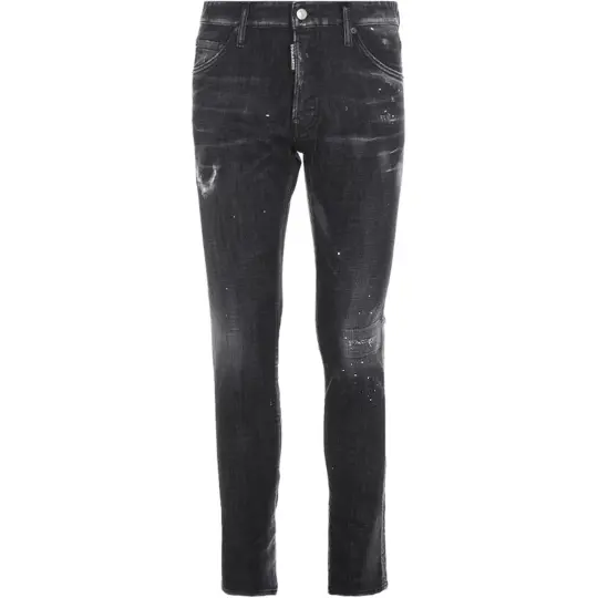 Dsquared2 Icon Wash Paint Splatter Skater Jeans