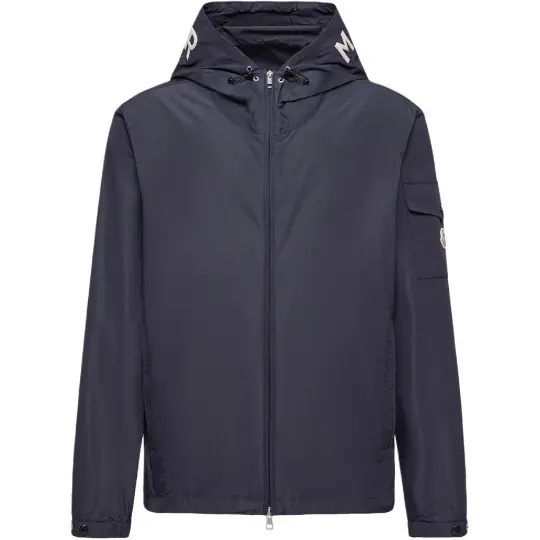 Moncler Moncler SS26 Sassiere куртка с длинными рукавами на молнии и буквенным логотипом в мужском стиле