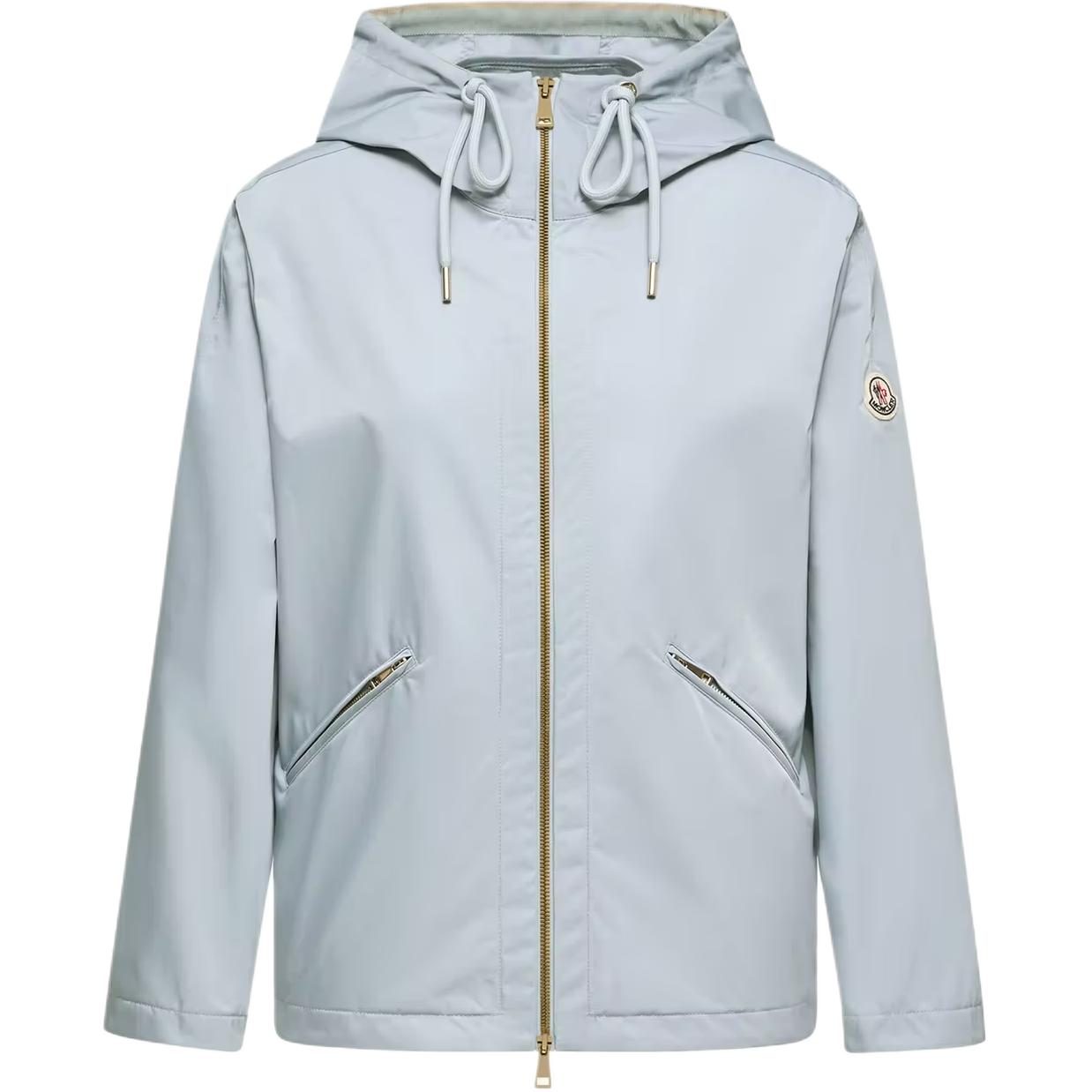 Женская куртка Moncler с капюшоном (черная)