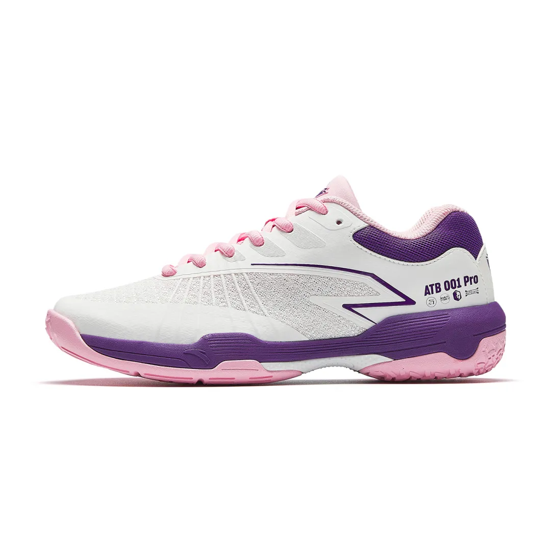 Anta Badminton Shoes Women's White Purple