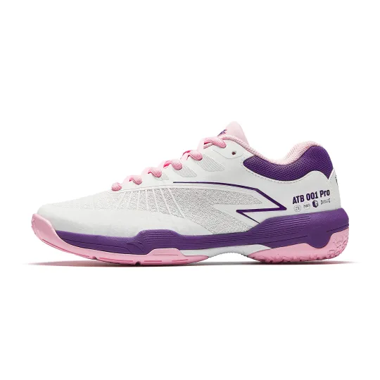 Anta Badminton Shoes Women's White Purple