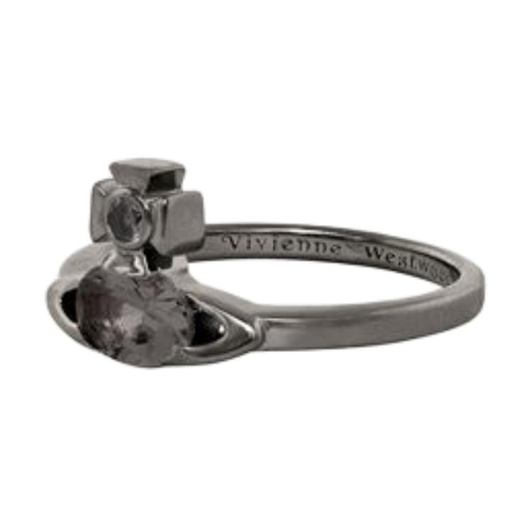 Женское кольцо Vivienne Westwood Orb (серое)