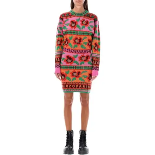 【Previous Season】Fair Isle-intarsia knitted dress