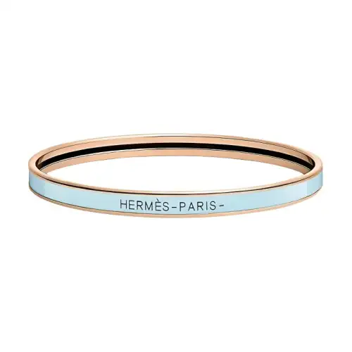 HERMES Uni Bangles Women's Rose Gold