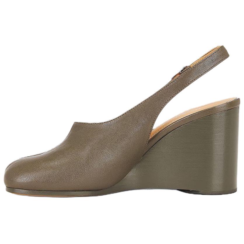 Женские туфли Maison Margiela Tabi 9cm (коричневые) — фото 2