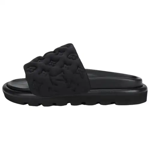 LOUIS VUITTON Slide Slippers Women's Black