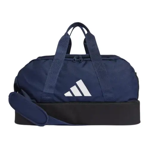 Adidas Recycled Polyester Handbag, Travel Bag, Gym Bag Small Unisex Marine Blue & Black & White