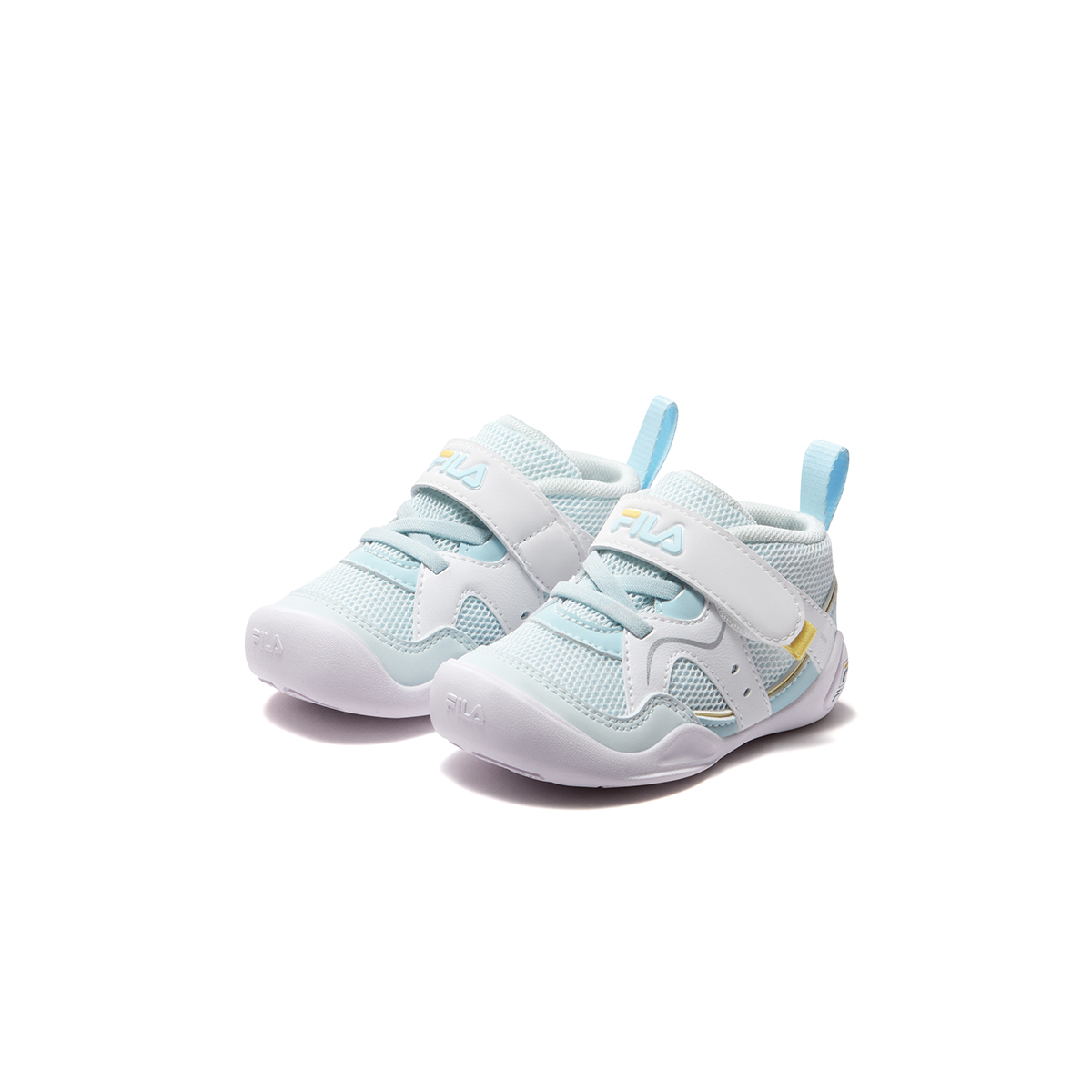 Кроссовки Fila KIDS Heritage-FHT AMORE/ / (бело-синие) — 幻象蓝/斐乐白 — фото 3