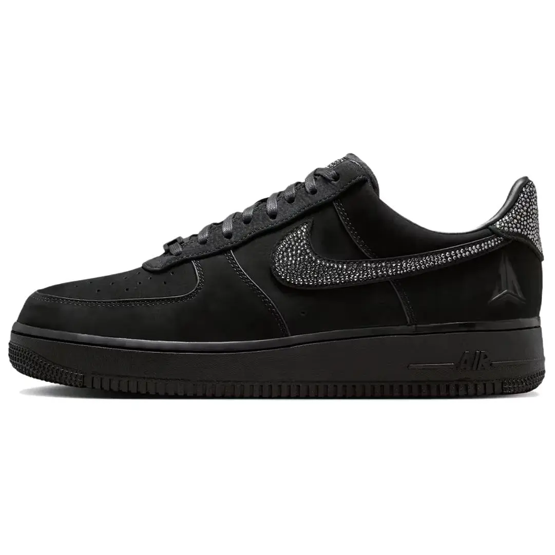 Nike x Ja Morant X Swarovski Air Force 1 Low top Skateboard Shoes Unisex Black