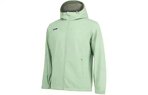 Li Ning Trench Coat Men's Water Gray Green