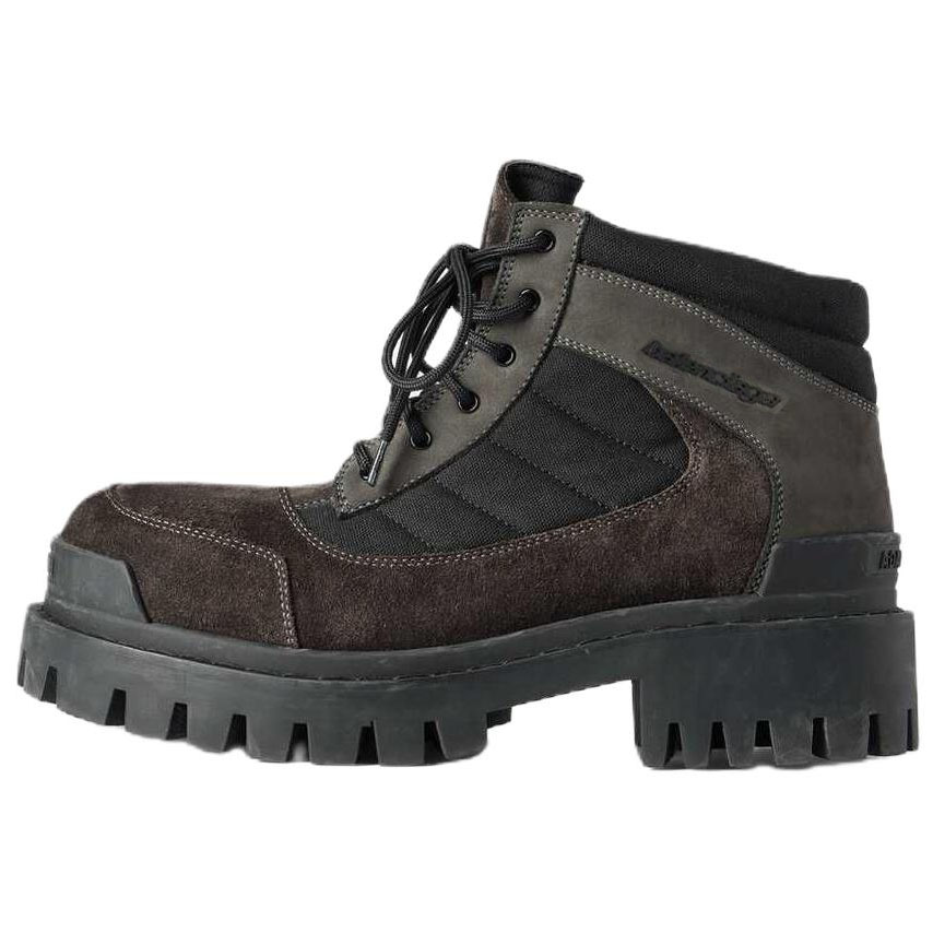 Мужские ботинки Balenciaga Combat Strike (черные)