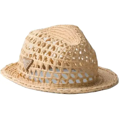 PRADA Woven Fabric Fedora