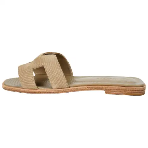 HERMES Slide Slippers Women's Milk Tea