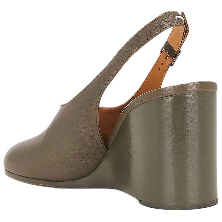 Женские туфли Maison Margiela Tabi 9cm (коричневые) — фото 5