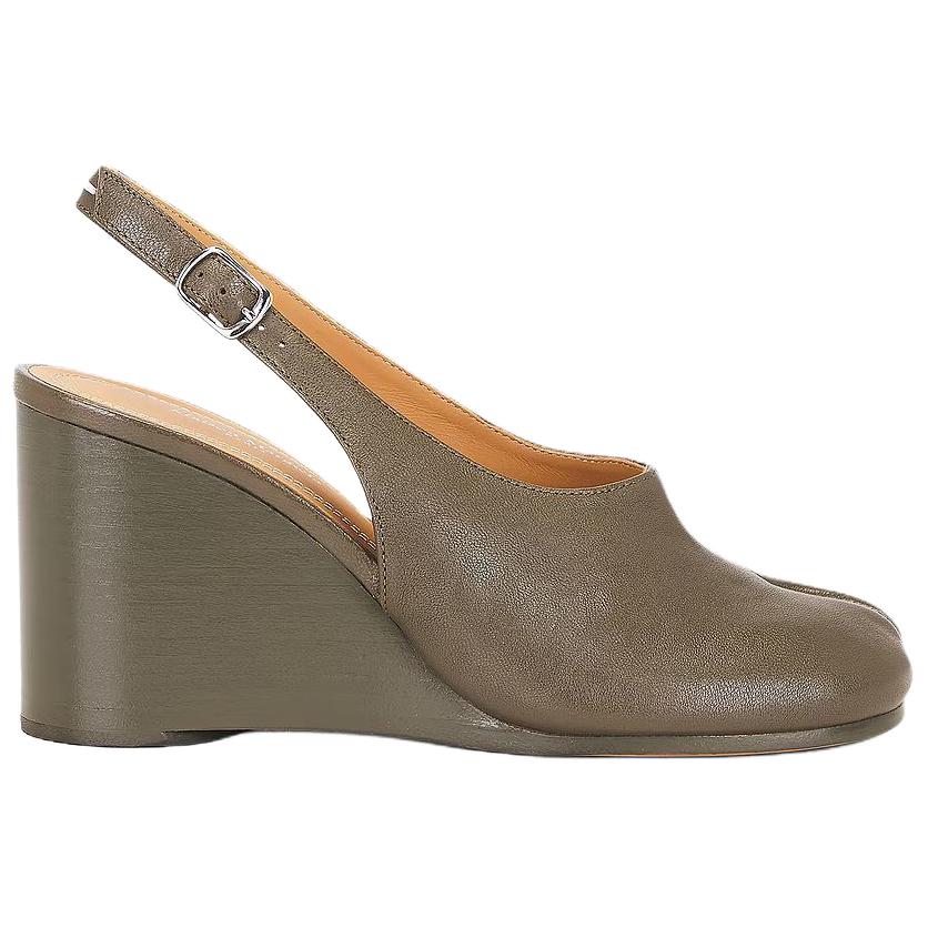 Женские туфли Maison Margiela Tabi 9cm (коричневые) — фото 3