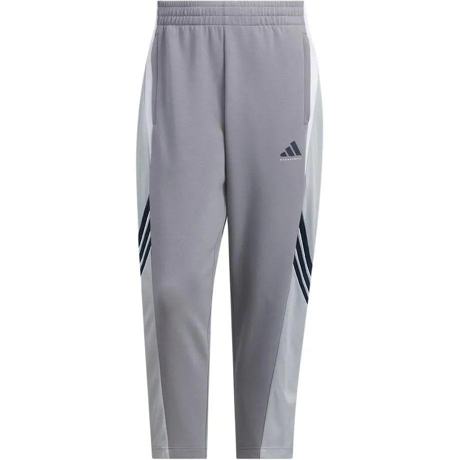 Adidas BASKETBALL FW25 PERFORMANCE Casual Pants Men's Light Gray/Light Asphalt Gray