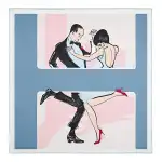 HERMES SWINGING SAINT GERMAIN Scarves Women's Denim Blue