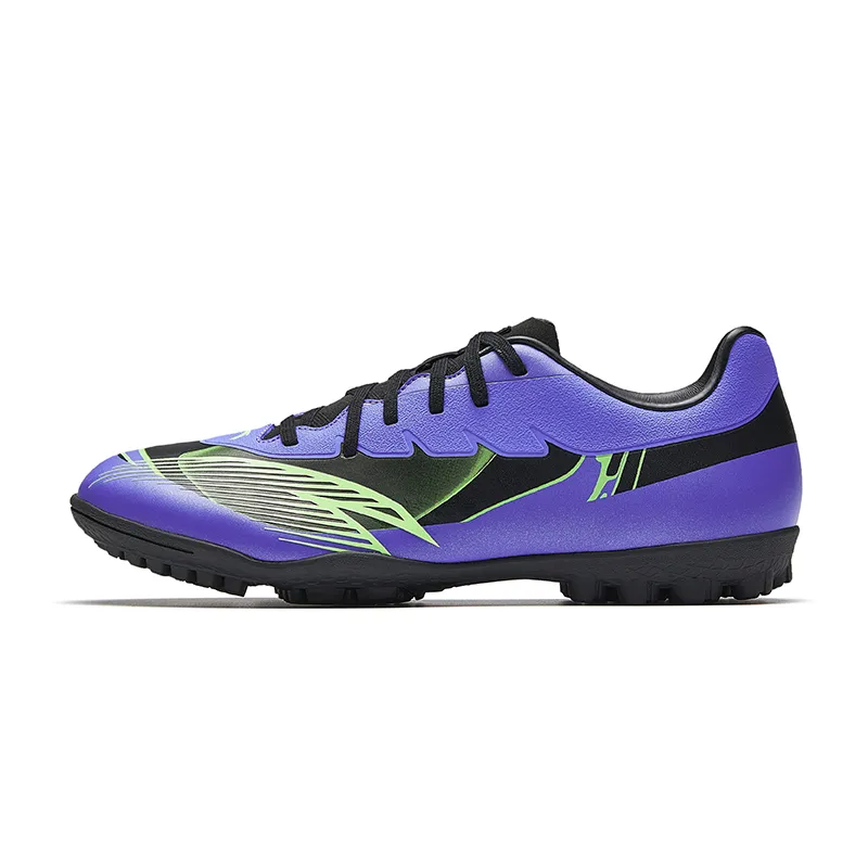Anta Soccer Shoes Men's Fluorescent Ultra Bright Purple/Emerald Green