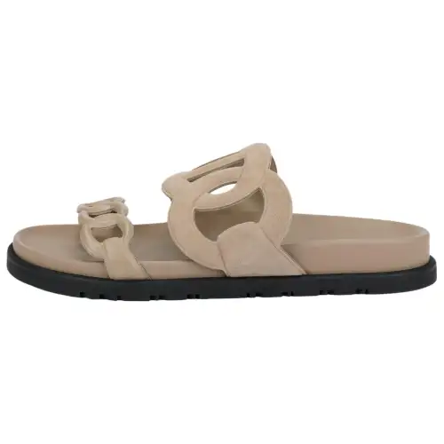 HERMES Extra Slide Slippers Women's Sandy Beige