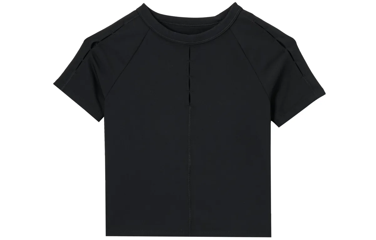 Nike T-Shirts Women's Black Crew Neck Moderate Other
