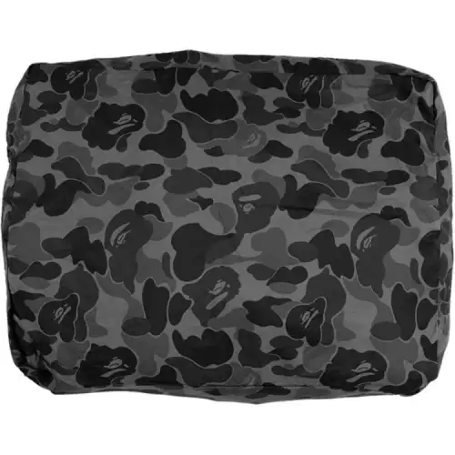 A BATHING APE Bape Polyester Handwash Bag, Toiletry Bag Large Unisex Black