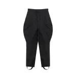 GUCCI Logo Embossed Stirrup Pants Black