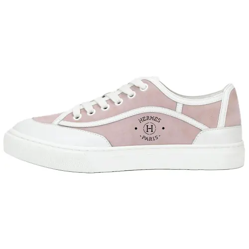 HERMES Get Suede Low top Skateboard Shoes Women's Pink