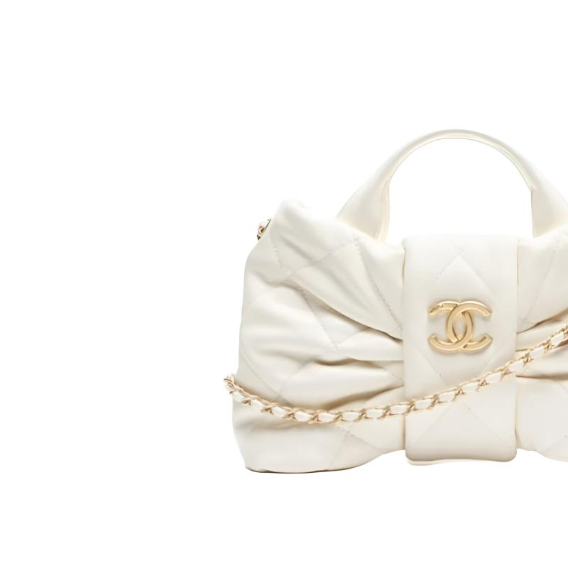 Женская сумка Chanel 25K (белая) — фото 3