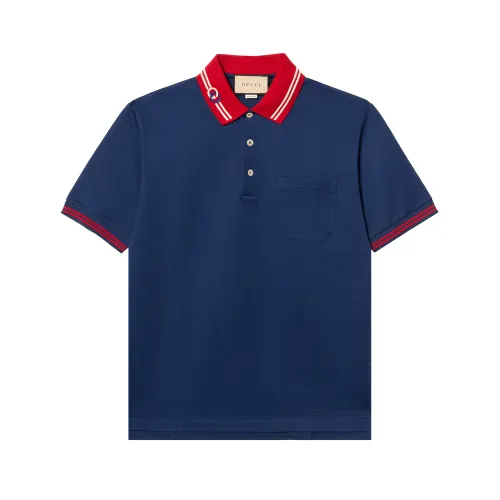 GUCCI SS22 Polo Shirt Men's Blue