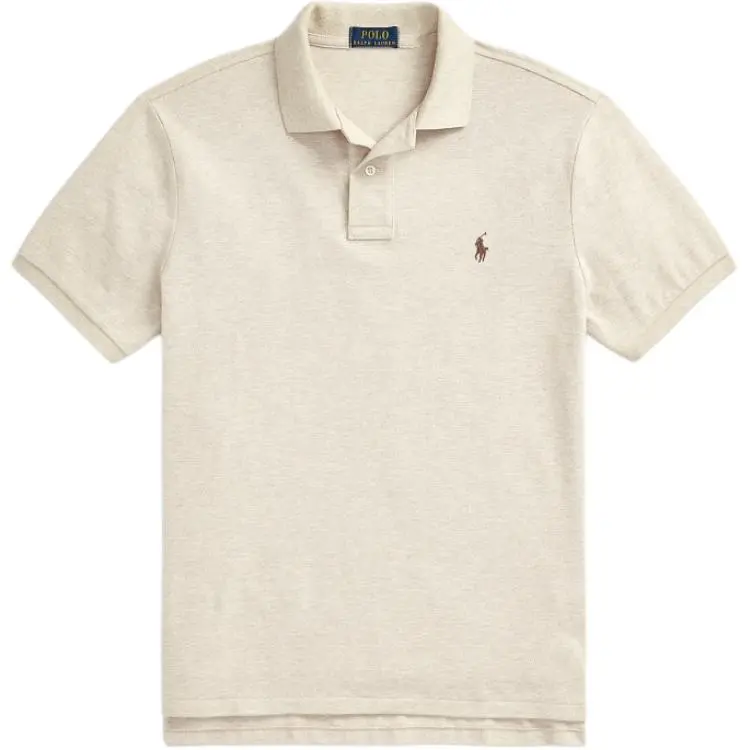 Polo Ralph Lauren Polo Shirt Custom Slim Fit Men's Sand