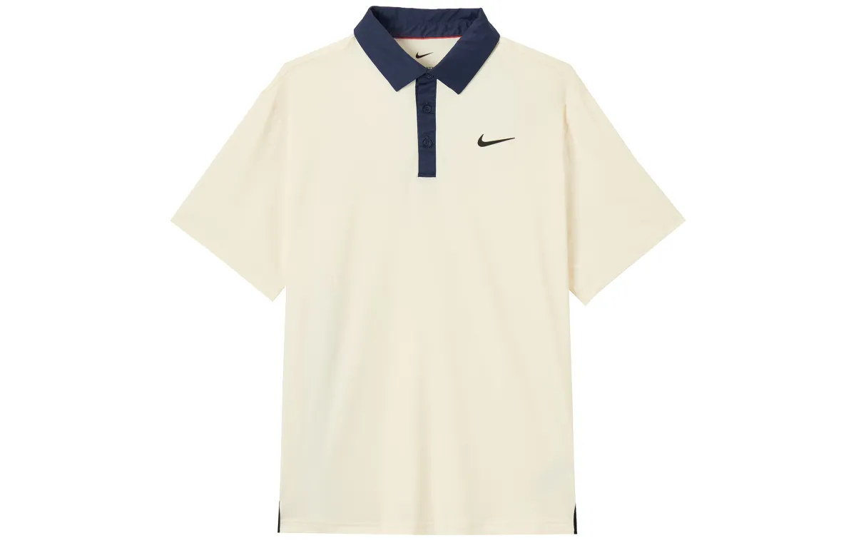 Nike TOUR DRI FIT Golf Clothing Men's Light Ivory White