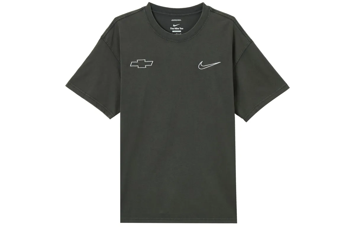 Nike T-Shirts Men's Coal Black Crew Neck Moderate