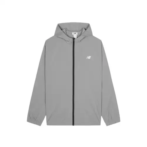 New Balance Trench Coats Men's Gray Hooded Moderate